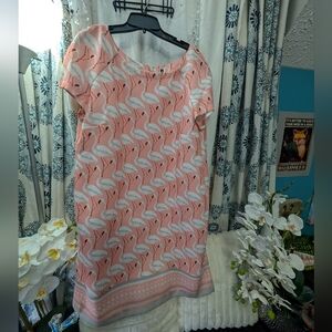 Julian Taylor Pink Flamingo Dress